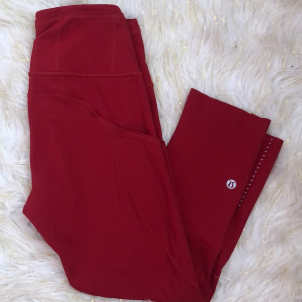 Cropped lululemon fast and free legging